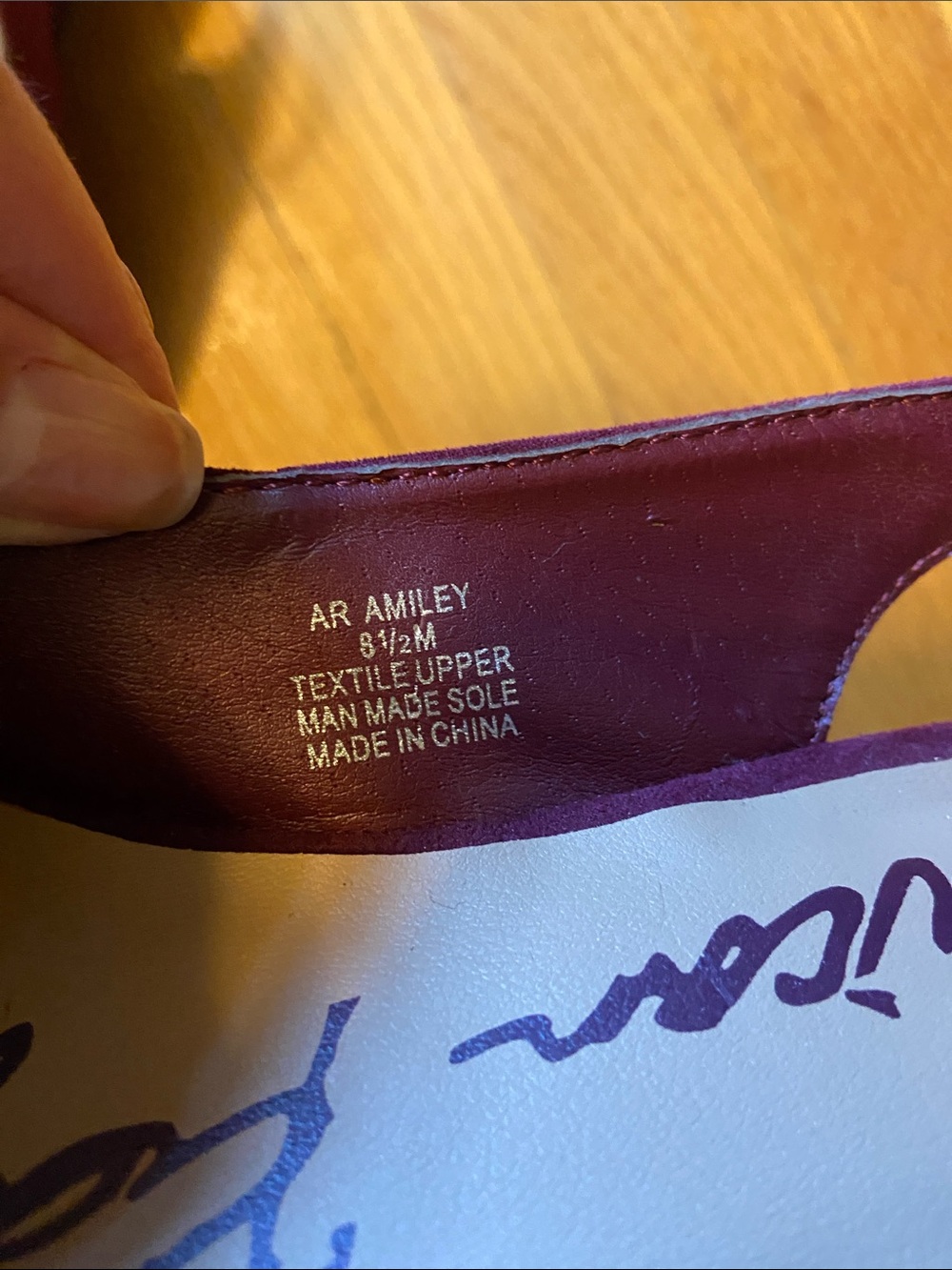 American Rag Burgundy Suede Ankle-Strap Heels - Picture 10 of 11